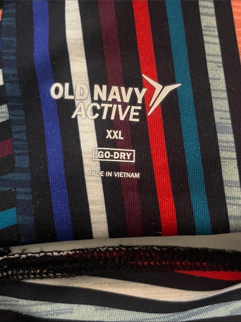 Old Navy Active Criss Cross Stripes Crop Leggings - Picture 3 of 5